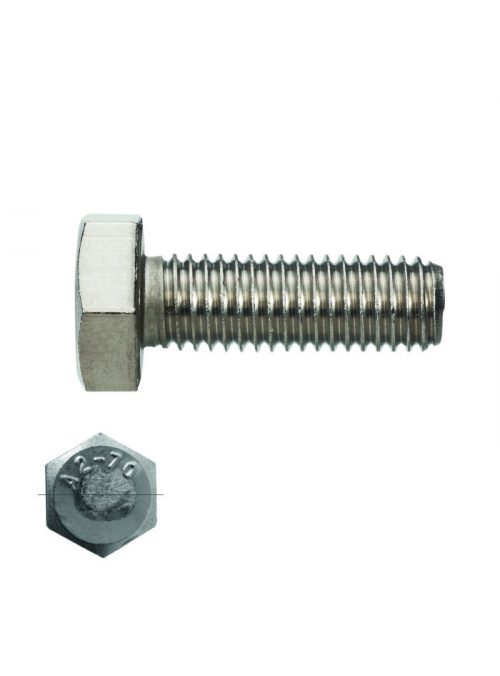 TORNILLO CABEZA HEXAGONAL MILIMÉTRICO ACERO INOX. DIN 933